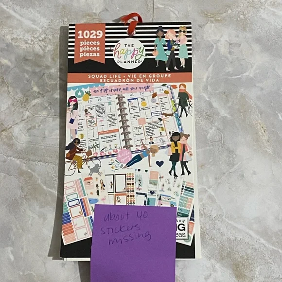 Set of 2 - The Happy Planner Stickers - Squad Life & Happy Quotes - Picture 2 of 5